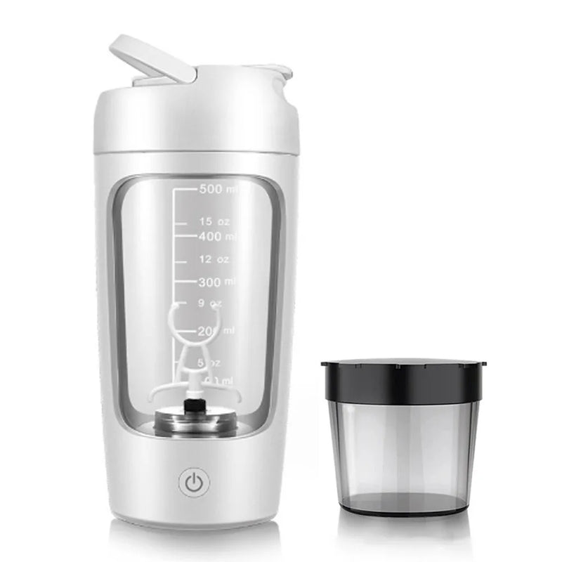 Electric Protein Shaker Cup with Powder Storage